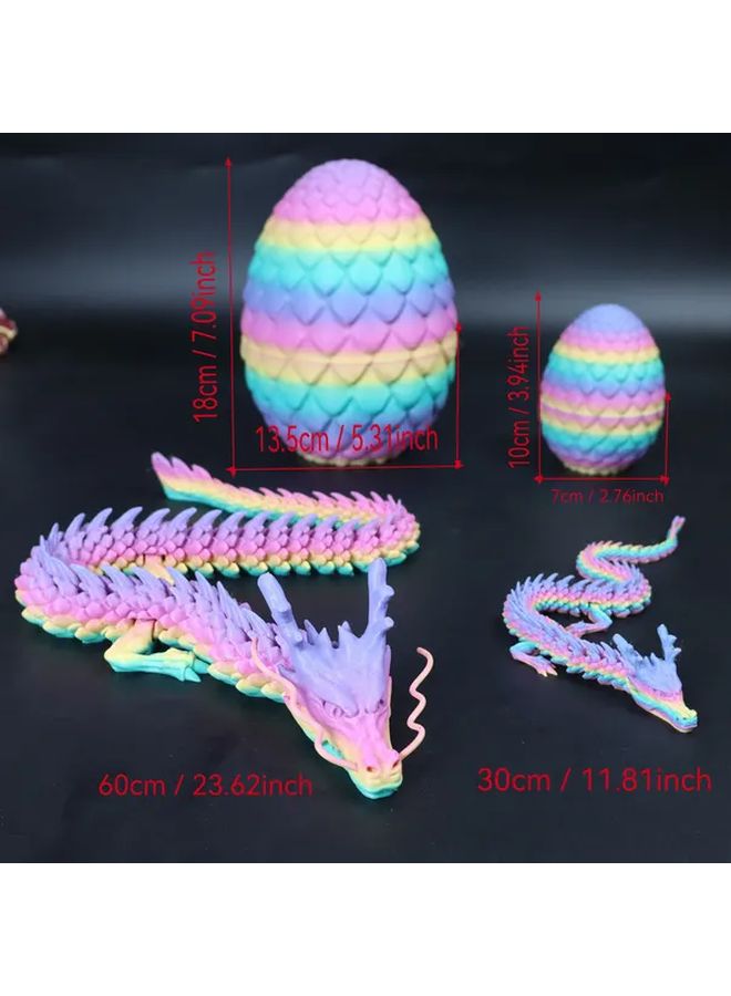 Black Red Dragon Statue With Movable Joints And Detachable Eggs Home Decor Figurine - Image 3